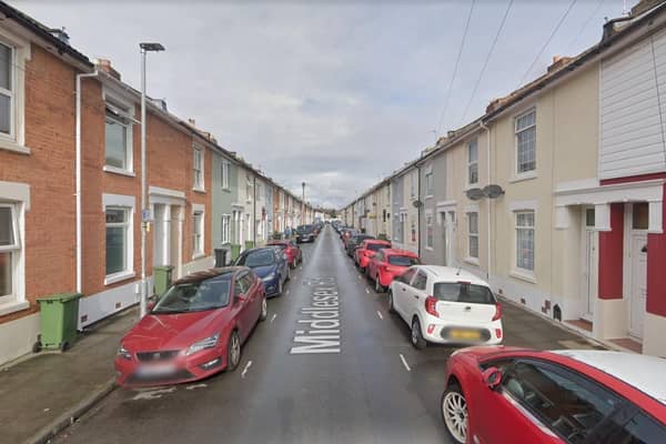 The fire took place in Middlesex Road, Eastney. Picture: Google Street View