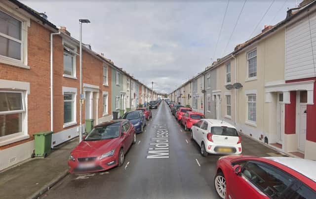 The fire took place in Middlesex Road, Eastney. Picture: Google Street View
