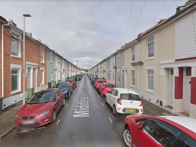 The fire took place in Middlesex Road, Eastney. Picture: Google Street View