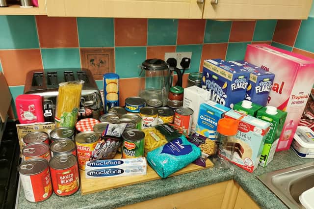 The picture of the food hamper shared on The News Facebook page by Nicola Bone, who thanked St Anthony's School in Titchfield Common