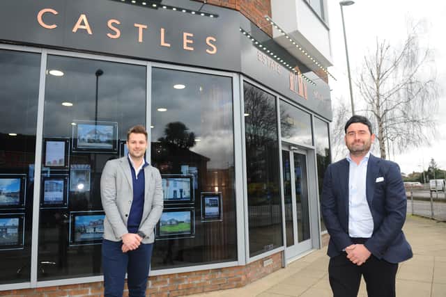 Directors of Castles Estate Agents Charlie Tuson and Gary Agar.

Picture: Sarah Standing (090221-2713)