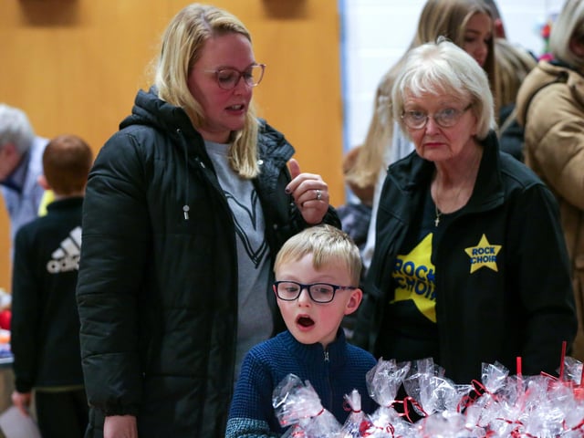 Beth Edwards with her son, Charlie, 5, and mum, Lucia Durbin. Picture: Chris Moorhouse (161124-49)