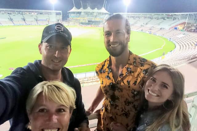 Dave and Claire Tiller have attended Hampshire cricket matches at the Ageas Bowl with Christian Burgess and his girlfriend Meabh