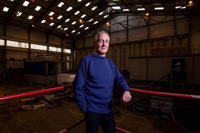 Mike Chalkley, operations director in the Griffon Hoverwork factory in Portchester 
Picture: Habibur Rahman