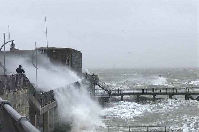 Storm Christoph is set to bring heavy rain and high winds to Portsmouth.