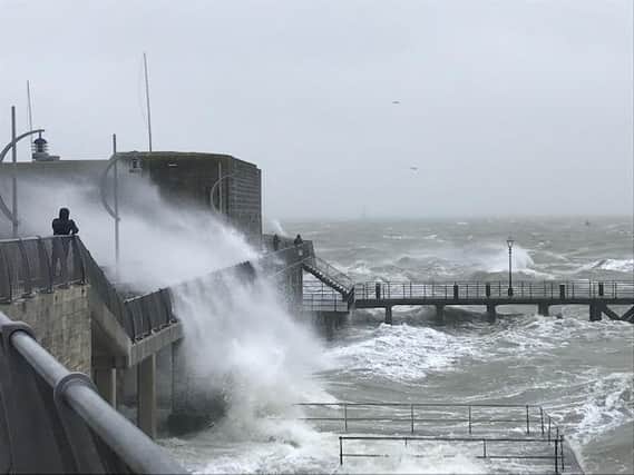 Storm Christoph is set to bring heavy rain and high winds to Portsmouth.