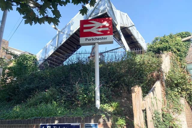 Portchester train station. Picture: Sarah Standing