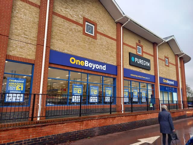 Signage has appeared at the new One Beyond store in Dukes Walk in Waterlooville ahead of its imminent opening.
