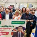 Alan Mak MP and exhibitors at last year's Jobs Fair
