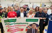 Alan Mak MP and exhibitors at last year's Jobs Fair