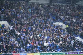Pompey fans were out in force for the League One opener with Bristol Rovers at Fratton Park. Picture: Jason Brown.