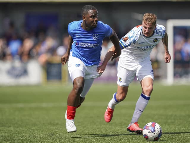 Christian Saydee, seen in action during pre-season last year, has joined Pompey permanently this summer. Picture: Jason Brown/ProSportsImages