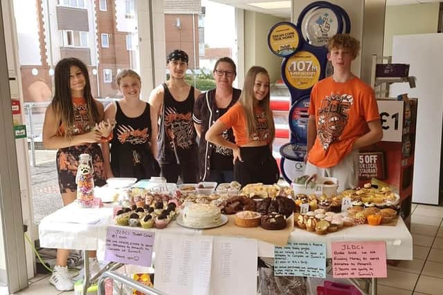Tesco bake sale FundraiserCredit: Jessie-Leigh Dance and Cheer Academy