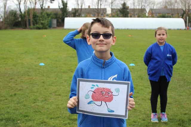 The students were encouraged to take a few minutes to think about what makes them happy.
