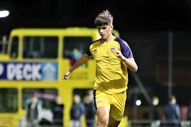 Finlay Walsh-Smith impressed Gosport boss Shaun Gale after coming on as a sub against AFC Totton. Picture: Tom Phillips