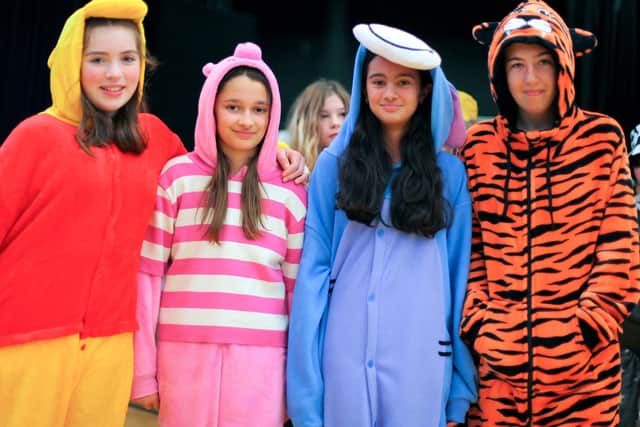 Charity Week at Portsmouth High School raises money for The Sussex Snowdrop Trust. Pictures taken from the fancy dress competition.
Pictured is: Year 8 animals.
Picture: Sally Tiller