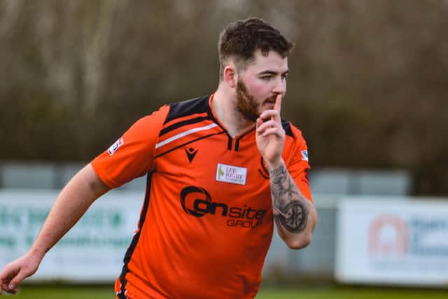 Bradley Lethbridge bagged his first AFC Portchester goal in the win over Christchurch Picture: Daniel Haswell