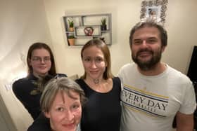 Hanna Greentree from Fareham has moved her mum Iryna from Ukraine to the UK .L-R: Melania Greentree, Iryna Pavlova, Hanna Greentree and Matthew Greentree