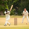 US Portsmouth skipper Farai Shoko batting against Fareham 2nds. Picture: Keith Woodland