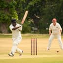 US Portsmouth skipper Farai Shoko batting against Fareham 2nds. Picture: Keith Woodland