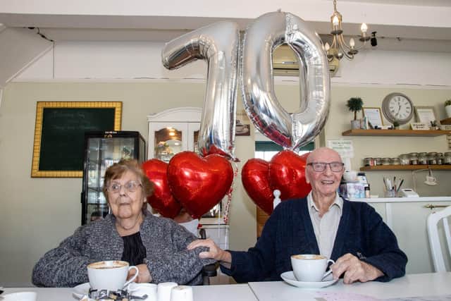 Lily and Ron celebrated their Platinum Wedding Anniversary with their family at Heaths Cafe in Drayton

Pictured - Lily and Ron enjoying their Platinum Wedding Anniversary 

Photos by Alex Shute