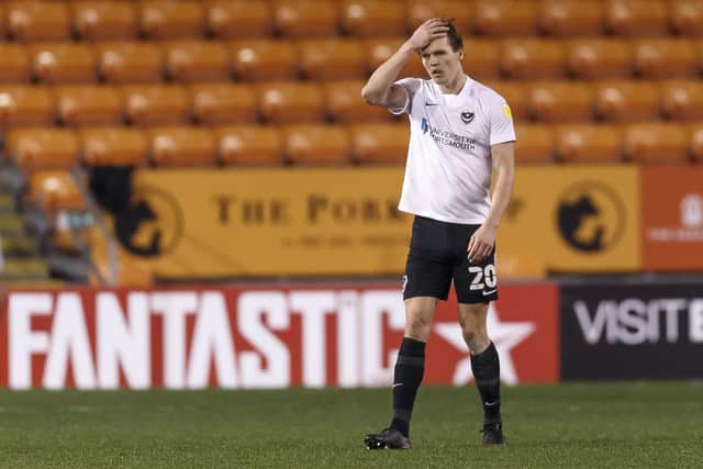 Sean Raggett was the choice of Gaffer for a Day, Geoff Fishlock, as Pompey man of the match. Picture: Daniel Chesterton/phcimages.com