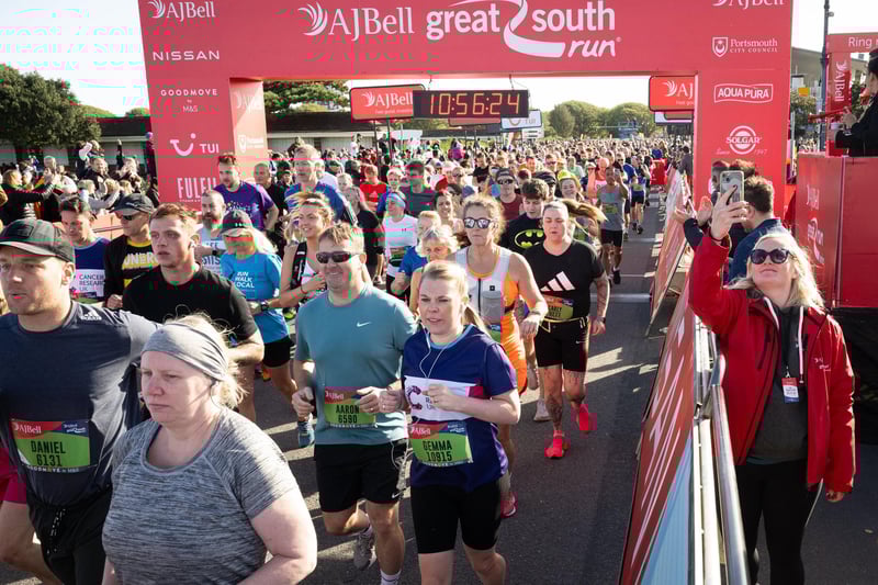 Runners taking part in the race.