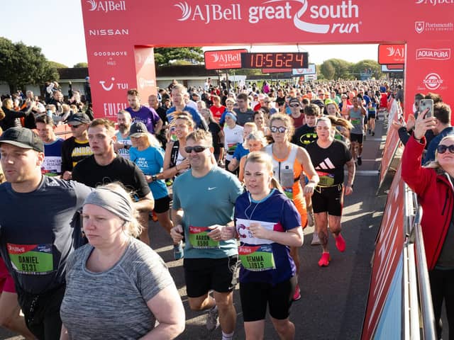 Runners taking part in the race.