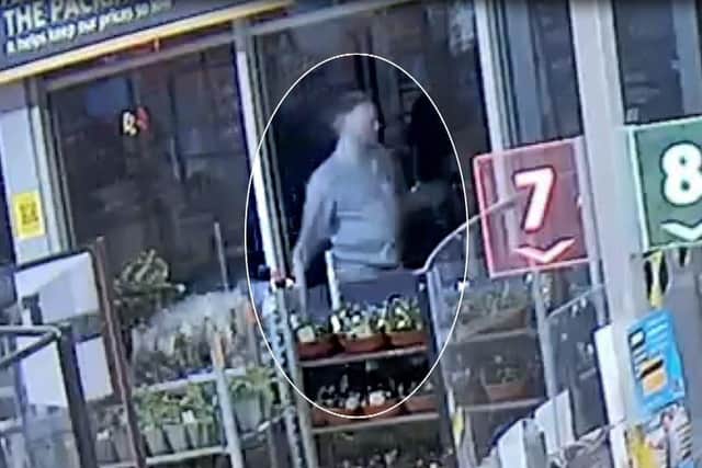 A still from the CCTV footage from Aldi in West Street. Picture: Hampshire police