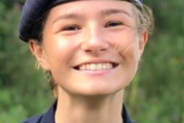 Jessica Golding, 15, is a Petty Officer in the naval cadets having joined when she was nine