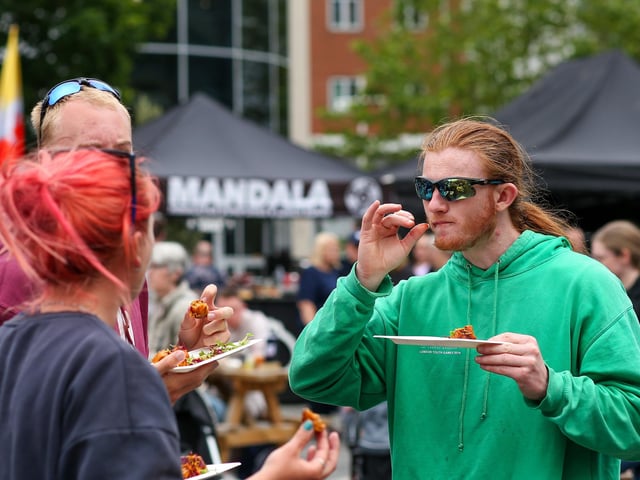 Rob Eager, right. British Street Food awards at  Gunwharf Quays, Portsmouth Picture: Chris  Moorhouse (080624-24)
