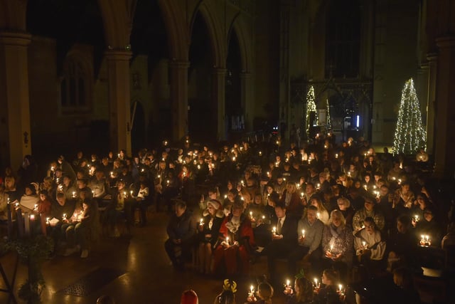 The News Carol Service was held at St Mary's Church in Fratton. Picture: Sarah Standing (061224-7334)