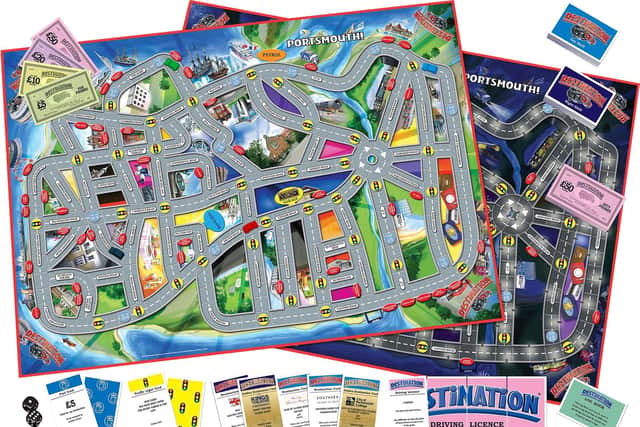 The board of the 20th anniversary special edition of Destination Portsmouth