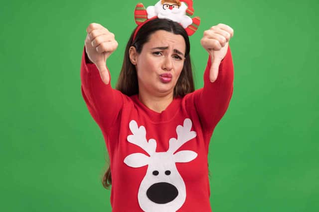 Christmas misery royalty free image