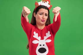 Christmas misery royalty free image