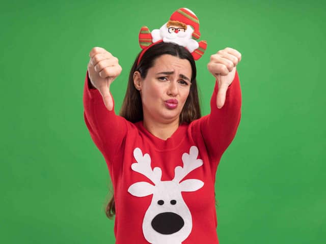 Christmas misery royalty free image