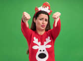 Christmas misery royalty free image