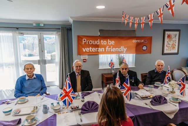 The care home hosted its first veteran brunch.