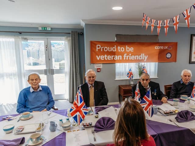 The care home hosted its first veteran brunch.