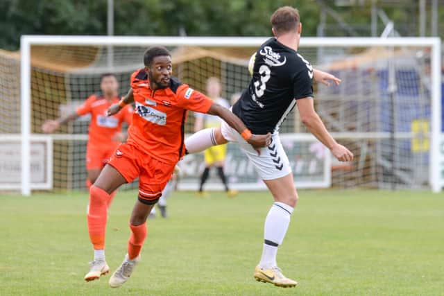Rudi Plummer, left, is one of several new signings currently settling into a new-look AFC Portchester squad. Picture: Martyn White.