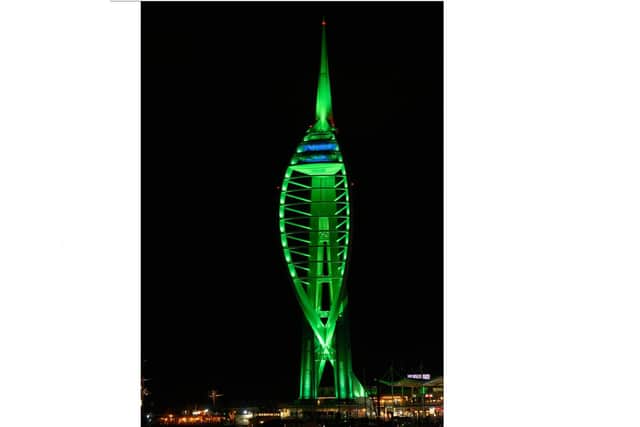 Challengers are being encouraged to take part in an abseil down the Spinnaker Tower.