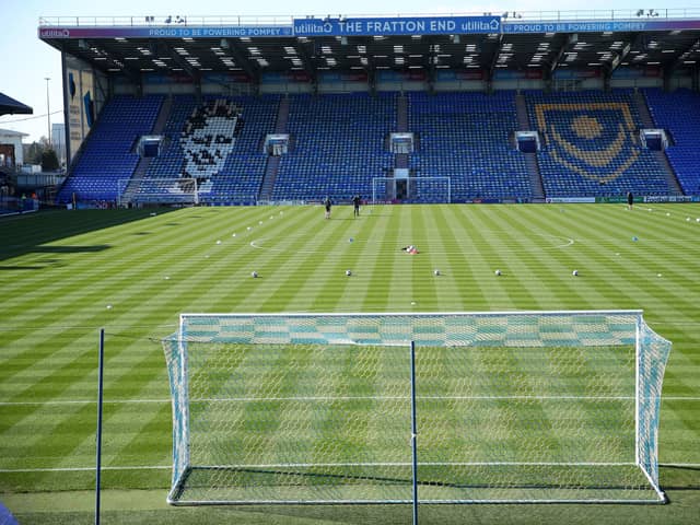 Pompey welcome Crewe to Fratton Park this weekend. (Photo by Warren Little/Getty Images)