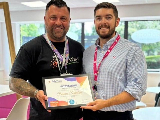 Gareth Webb from Fair Ways (right) with Biscoes Solicitors (left)