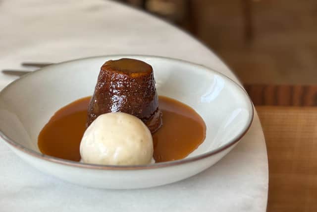 Two bowls were quickly poliched off... sticky toffee pudding and vanilla ice cream from the Restaurant 1865 seasonal menu at the Queens Hotel in Southsea. Picture: The Queens Hotel