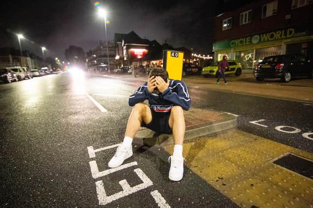Jimmy Gladman outside the Green Posts, Portsmouth after the match.
Picture: Habibur Rahman