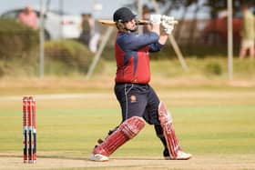 Havant's Pete Hopson hit a half-century in the win against Basingstoke & North Hants at May's Bounty. Picture by Keith Woodland