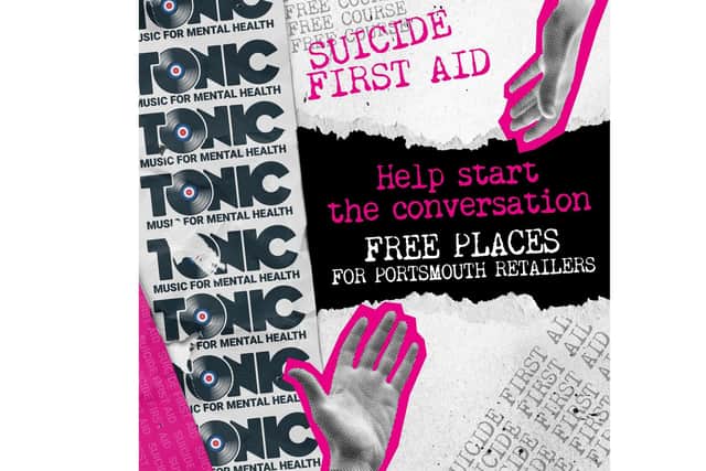 Promoting Tonic Music for Mental Health's suicide first aid scheme