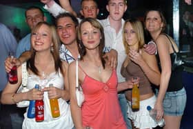 People having a good time at Time & Envy nightclub at South Parade, Southsea in 2005.