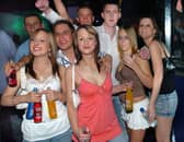 People having a good time at Time & Envy nightclub at South Parade, Southsea in 2005.