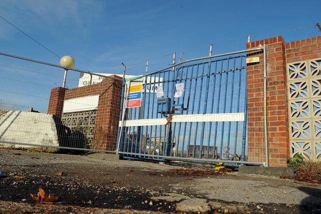 The now disused Portsmouth Greyhound Stadium at Tipner. 9th November 2011. Picture: Malcolm Wells 113975-6892